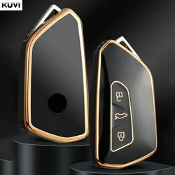 TPU Car Key Case Cover Shell Fob for VW Volkswagen Golf 8 MK8 ID3 ID4 Cupra Skoda Octavia A8 SEAT Leon MK4 Formentor Tarraco