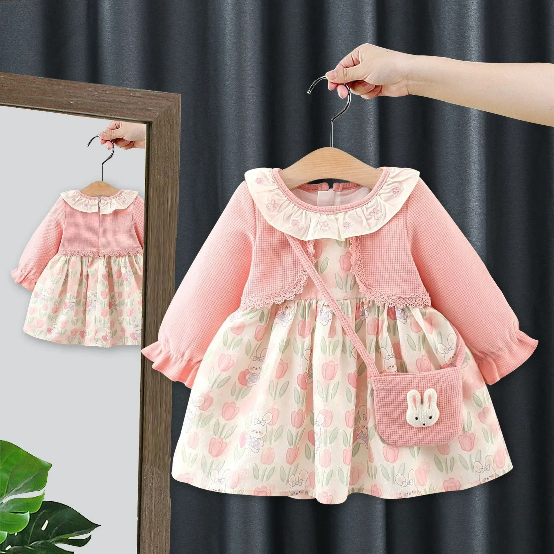 9M-5T Baby Girl Clothes Spring Girls Dresses Full Sleeve Dress Toddler Girl Dresses Little Girl 1 Years Old Kids Clothes