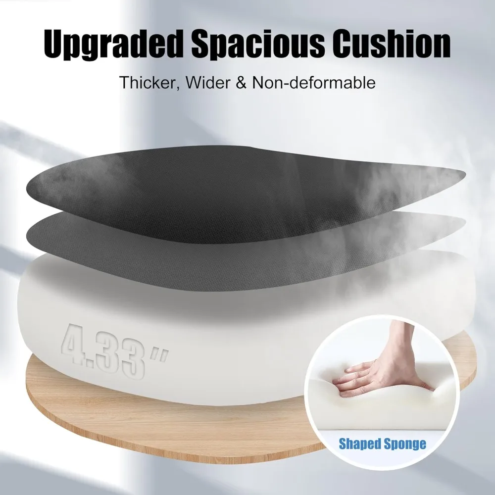 كرسي مكتب مريح مع دعم قطني قابل للتعديل، أذرع ومسند للرأس ثلاثي الأبعاد، كرسي كمبيوتر مكتبي عريض عالي الظهر مع عجلات