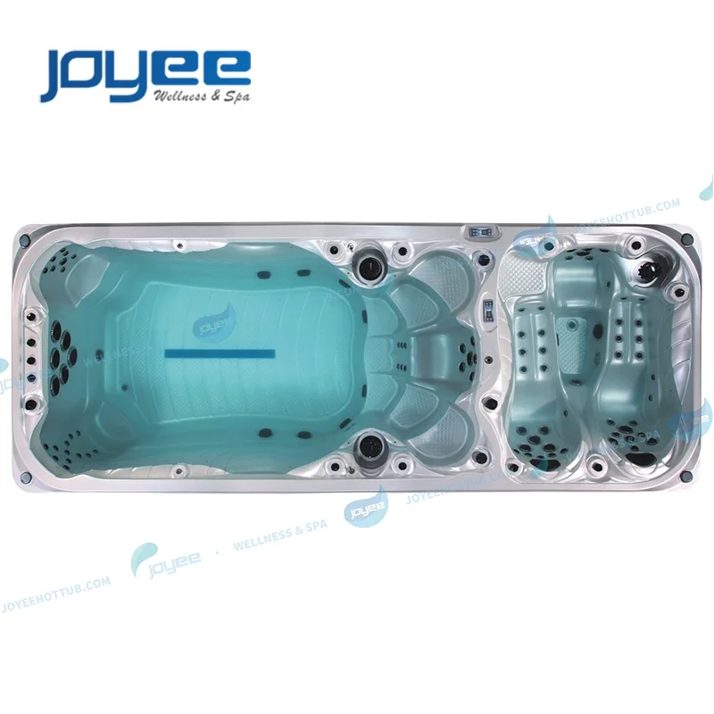 JOYEE china supplies large embedded sexi masag surf out 5m spa swim jet pool 8 person swimming pool spa endless outdoor