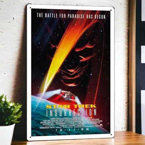 Star Trek: Insurrection (1998) Metal Movie Poster Tin Sign Plaque Film 8