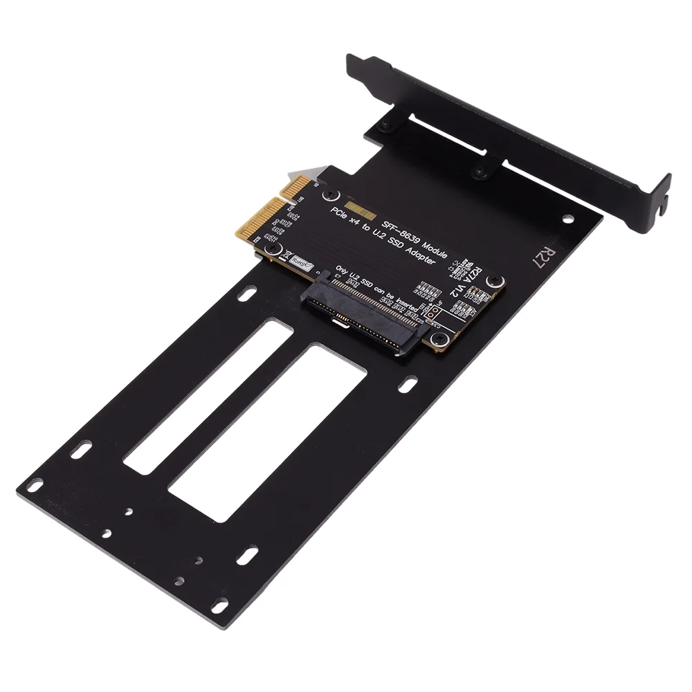ADT PCIe 4.0 5.0 X4 To U.2/U.3/E1.S/E3.S Hard Disk Adapter Card with Bracket/shell