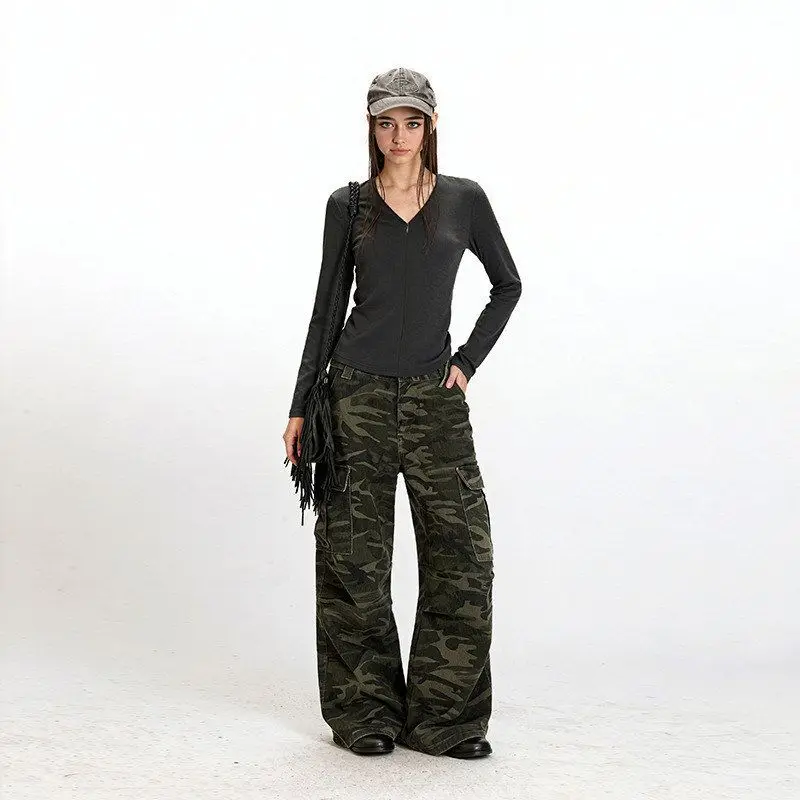 HeyHenry Top ajustado para mujer ort Sve v-ne Base irt Long Sve Commute Sle versión coreana Color Otoño Invierno