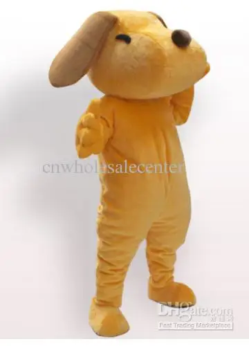 New Adult Hot Sale Yellow Toy dog Fancy Cartoon Mascot Costume Plush Christmas Fancy Dress Halloween Mascot Costume