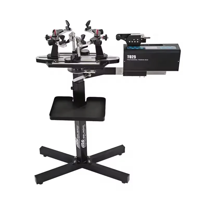 Original GLS-202E Automatic Release Base Clamp Racket Stringer Machine Dual-use Stringing Winding Machine for Tennis Badminton
