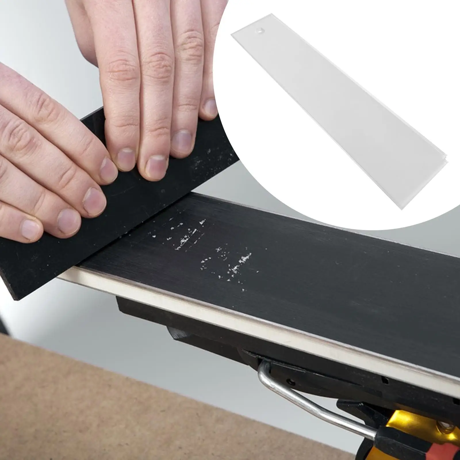 Acrylic Scraper for Ski Wax Removal Snowboard Base Care Precise Waxing Removal Tool for Single and Double Boards