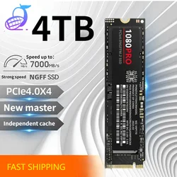 SSD M2 SATA 2280 Internal Hard Drive 1/2/4TB M.2 2280 NGFF NVME Hard Drive Disk Internal Solid State Drive for Laptop 1080PRO