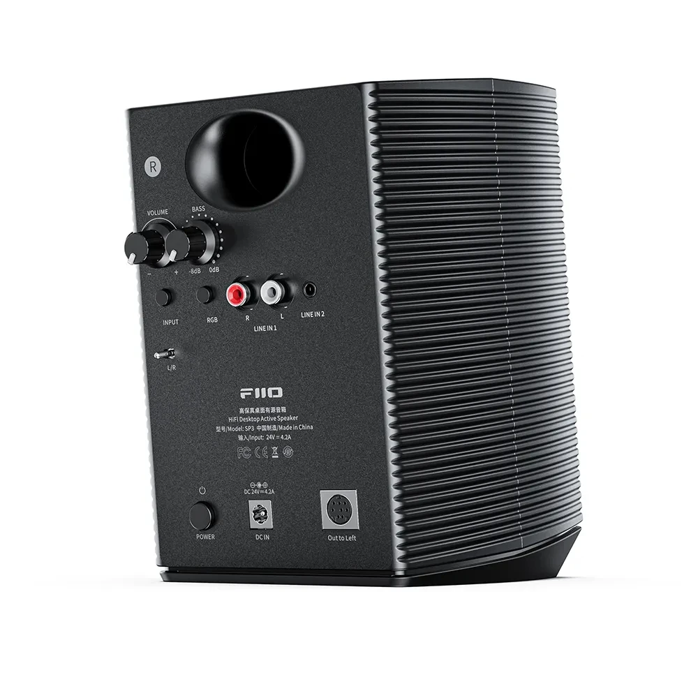 Imagem -03 - Fiio-high Fidelity Active Desktop Alto-falantes Fibra de Carbono Midwoofer Potência Sp3 Sp3 Sp3 bt 30*2 10w 35