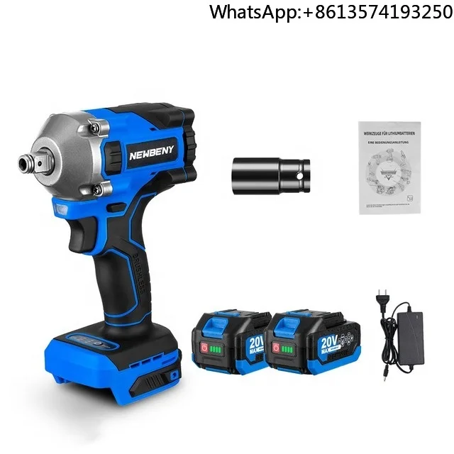 

20v Brush Motor Impact Wrench 1000N.m 3 Gears Efficient Cordless DIY Car Wheel Wrench Driver Power Tools for Battery
