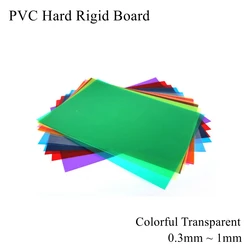 1mm PVC Hard Rigid Board Colorful Matte Gloss Plastic Sheet Waterproof Laminate Vinyl Flexible Soft Film Model Pad Panel Plate