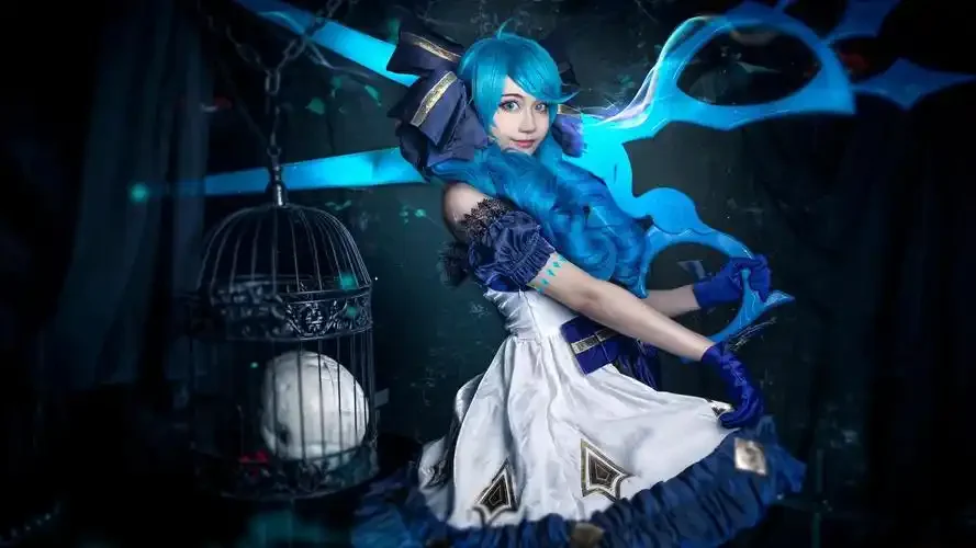 Game LOL Gwen Cosplay Scissors Prop Shears Weapons for Halloween Christmas Fancy Party Anime Exhibition Props Accessories