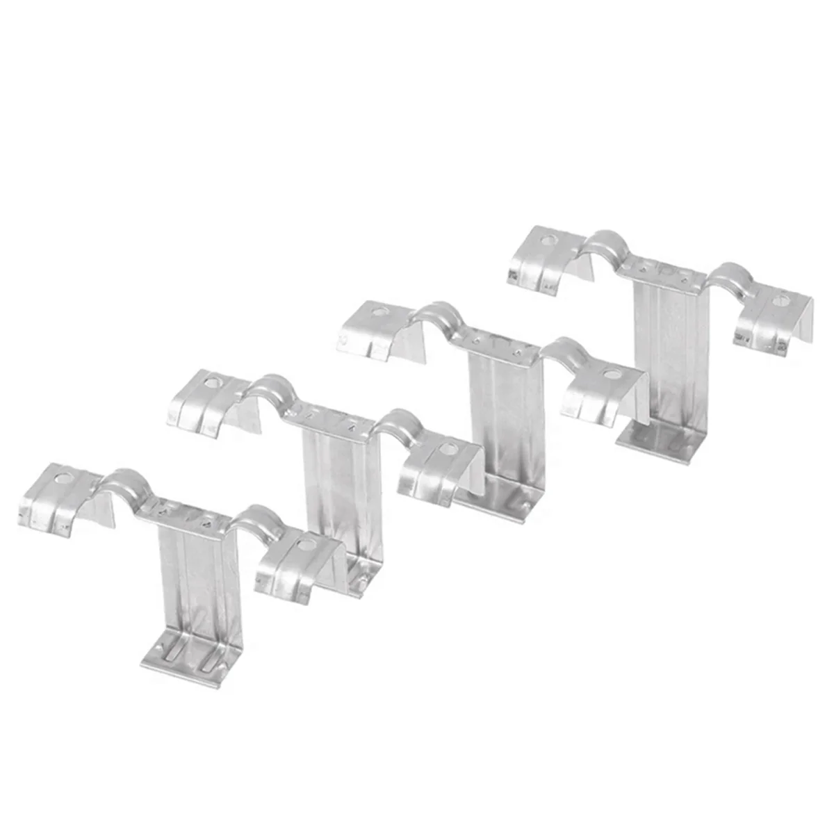 ABKL 100PCS 30Mm Solar Panel Photovoltaic Water Guide Clip Stainless Steel Deflector Mud Drain Button Water Redirection Clips