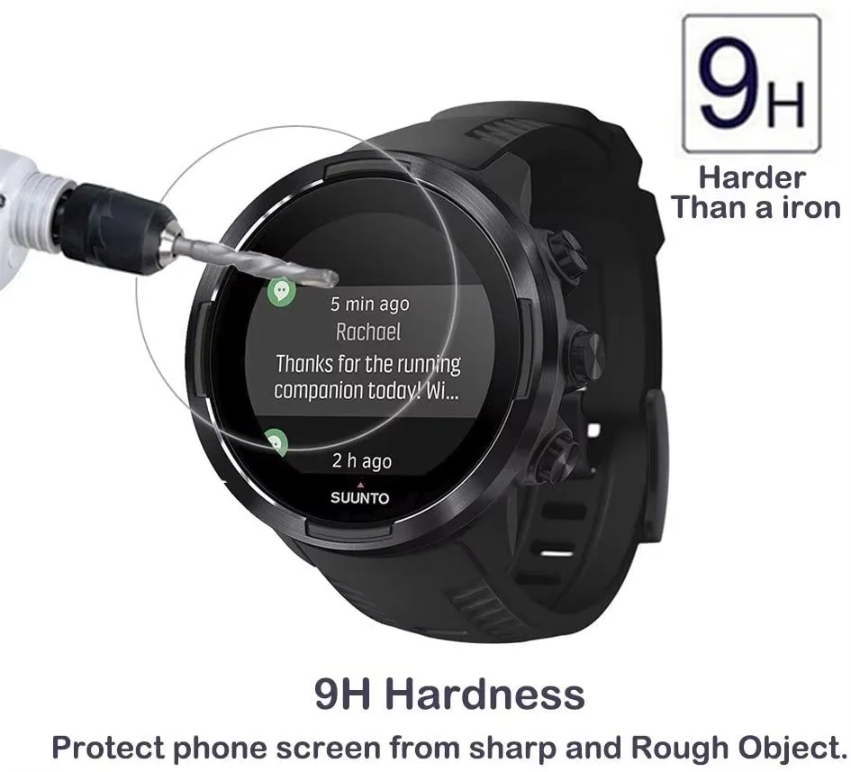 2 uds vidrio templado transparente para Suunto 9 Protector de pantalla 9H Premium antiarañazos película de vidrio HD para Suunto 7 accesorios de reloj