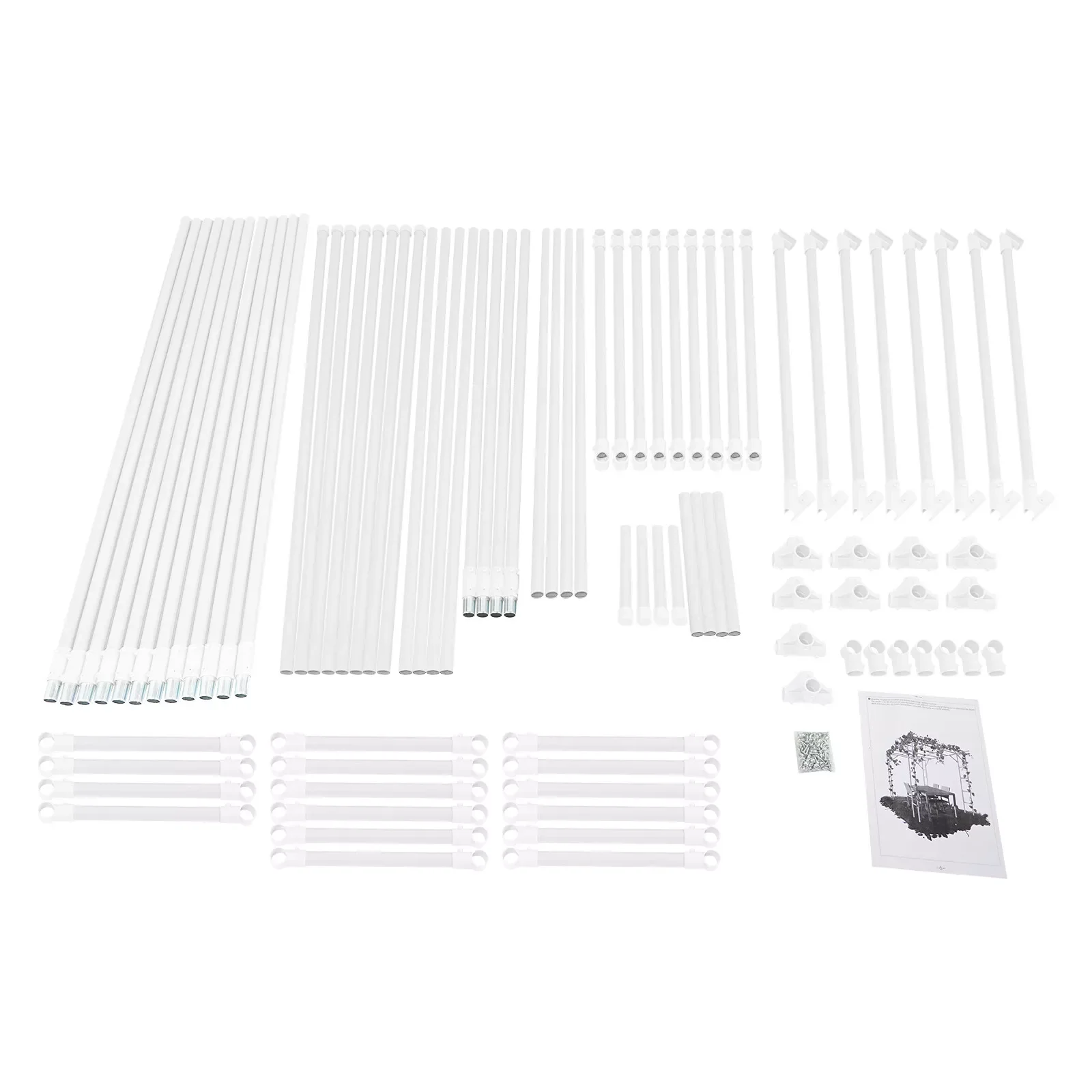 حامل تسلق النباتات البيضاء الحديثة حامل النباتات الخارجية رف عرض تسلق النبات 3*2*2.3 م #6