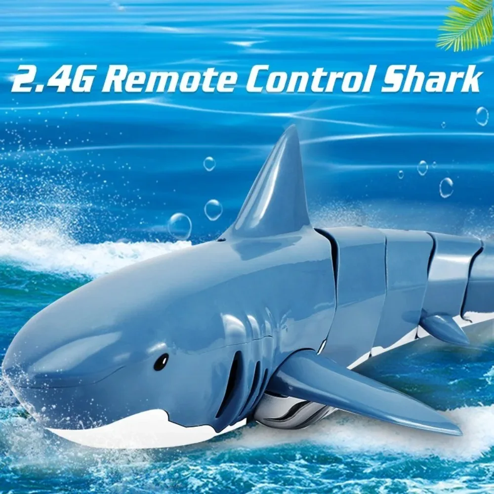 Best-selling 2.4G Remote Control Realistic Electric Shark Boat Model Swaying Fish Swimming New Toy Birthday Gift