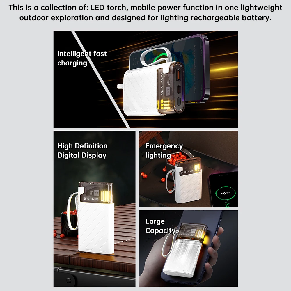 3*18650 LED Power Bank Battery Box Holder Portable Dual USB Type C Charge Shell for iPhone Xiaomi Huawei 18650 Battery Cases