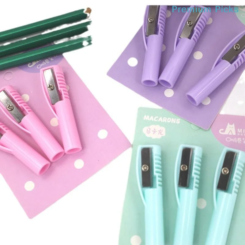 1/3PCS Multi-Functional Manual Pencil Sharpener With Protective Knife Cap Feature Portable Stationery For School Supplies