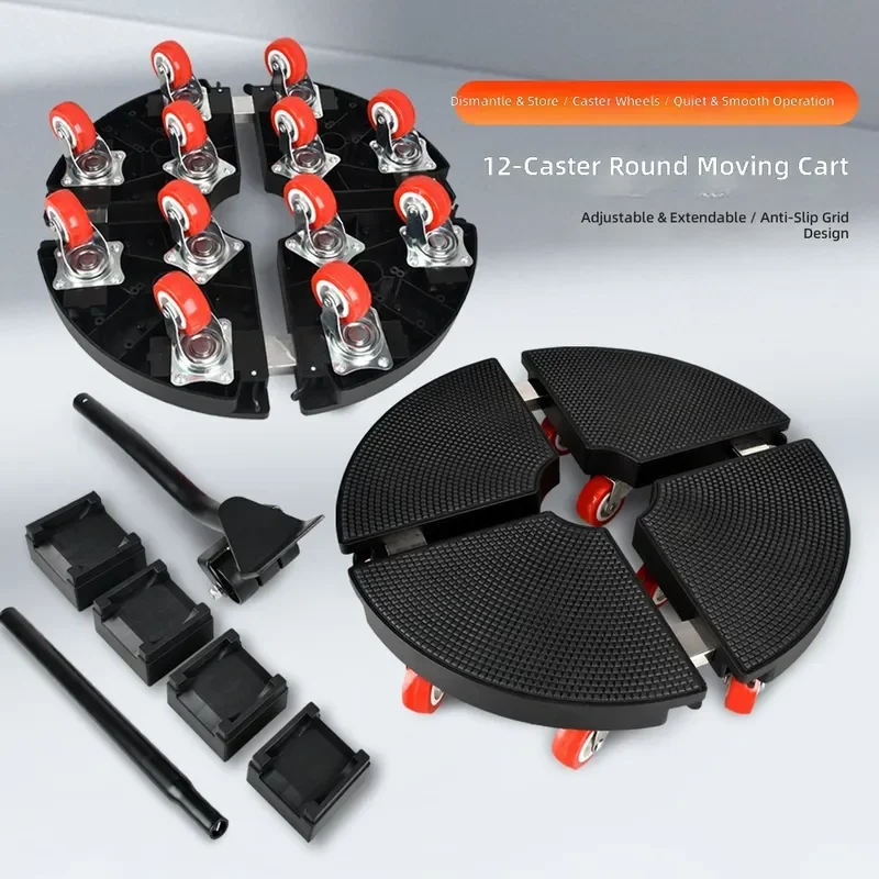 Heavy Duty Furniture Mover Dolly Multi-functional Moving Pulley Tool for Refrigerator Labor Saving Appliance Transport Device