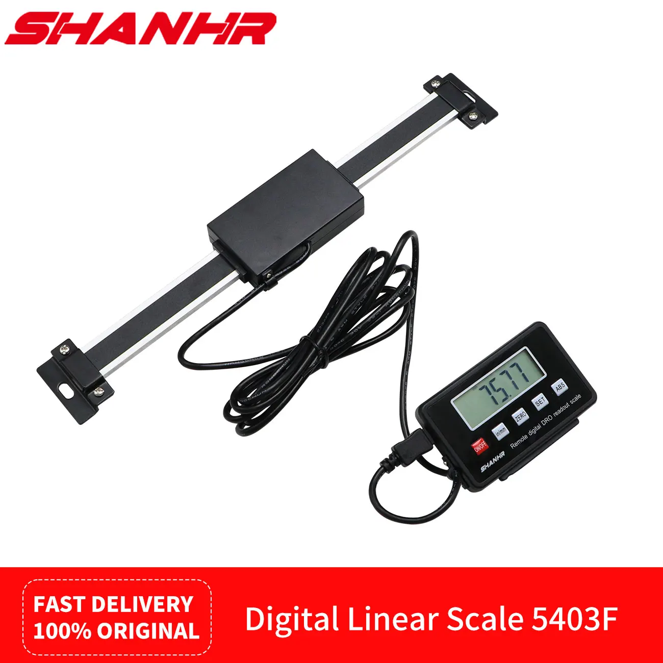 SHANHR Digitalanzeige-Linearwaage für Fräsmaschinen – ferngesteuertes Display für bequemes Lesen, ideal zum Aufrüsten alter Drehmaschinen