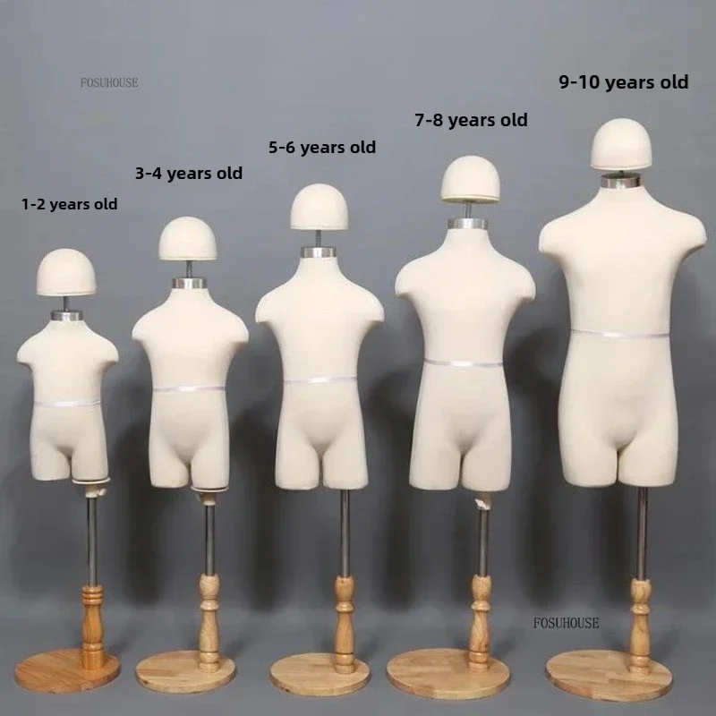 Half-body Cloth Mannequin Hanger Dummy Model Can Be Pin Sewing Mannequin Children's Clothing Store Window Display Photo