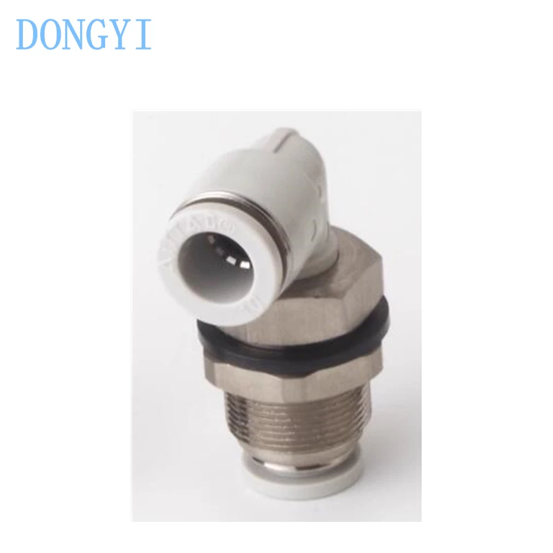 One Touch Fittings Bulkhead Male Elbow PLM PLM4 PLM6 PLM8 PLM10 PLM12 PLM4D PLM6D PLM8D PLM10D PLM12D