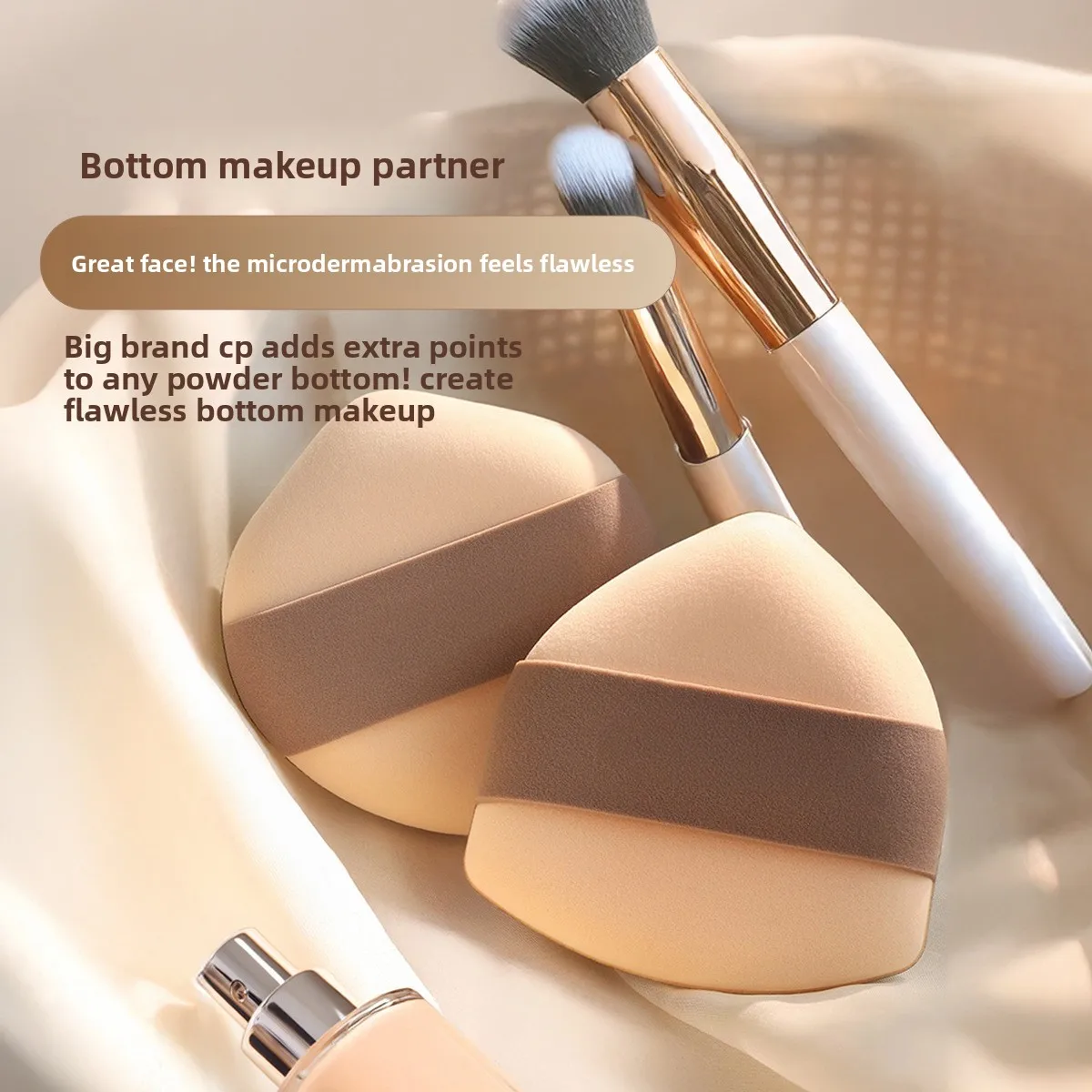 Coussin d'air doux bouffant maquillage mélangeur éponges élastique guimauve cosmétique fond de teint poudre ensemble poudre bouffée ensemble boîte