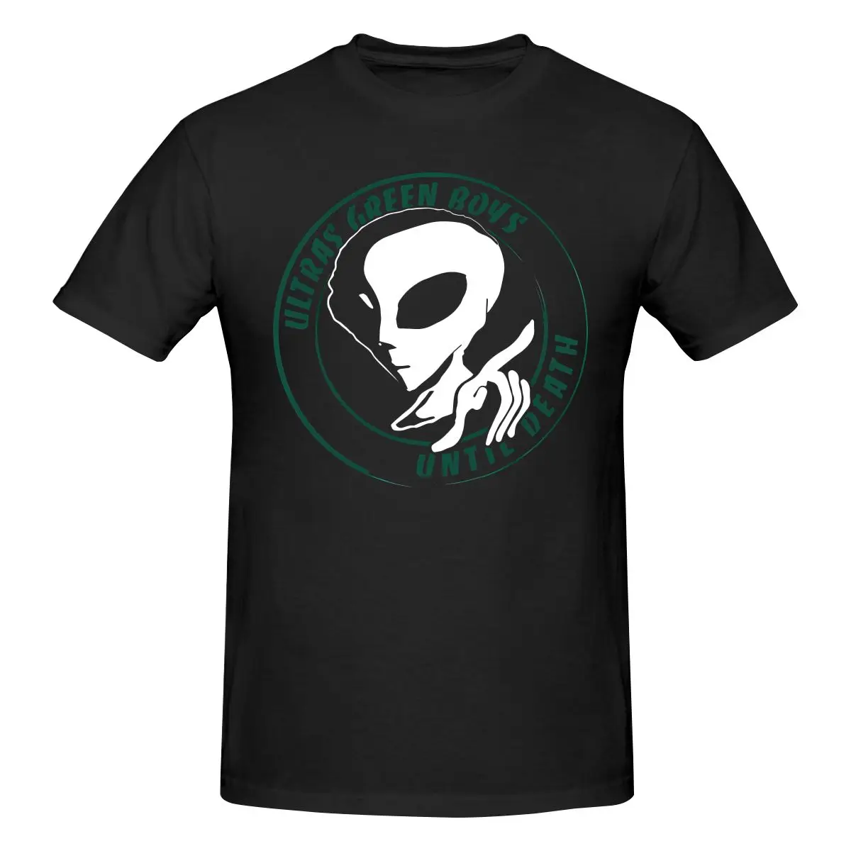 Camiseta masculina estampada engraçada Ultras Green Boys Raja Casablanca RCA Curva Sud, camiseta unissex masculina
