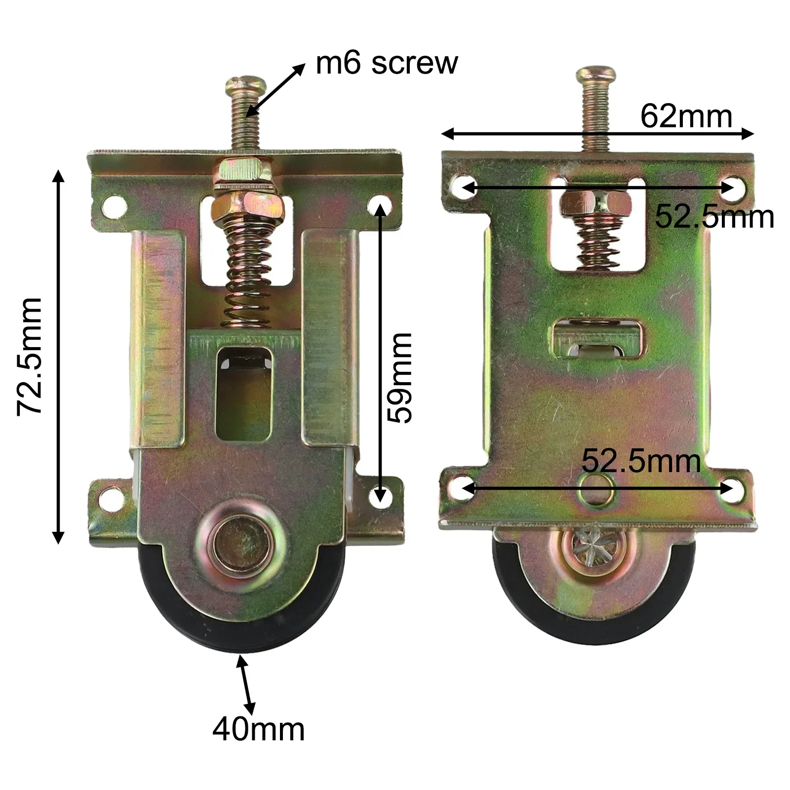 Color Gold Cabinets Cam Roller Bottom Pulley Versatile Applications Smooth Sliding Experience Space-saving Design