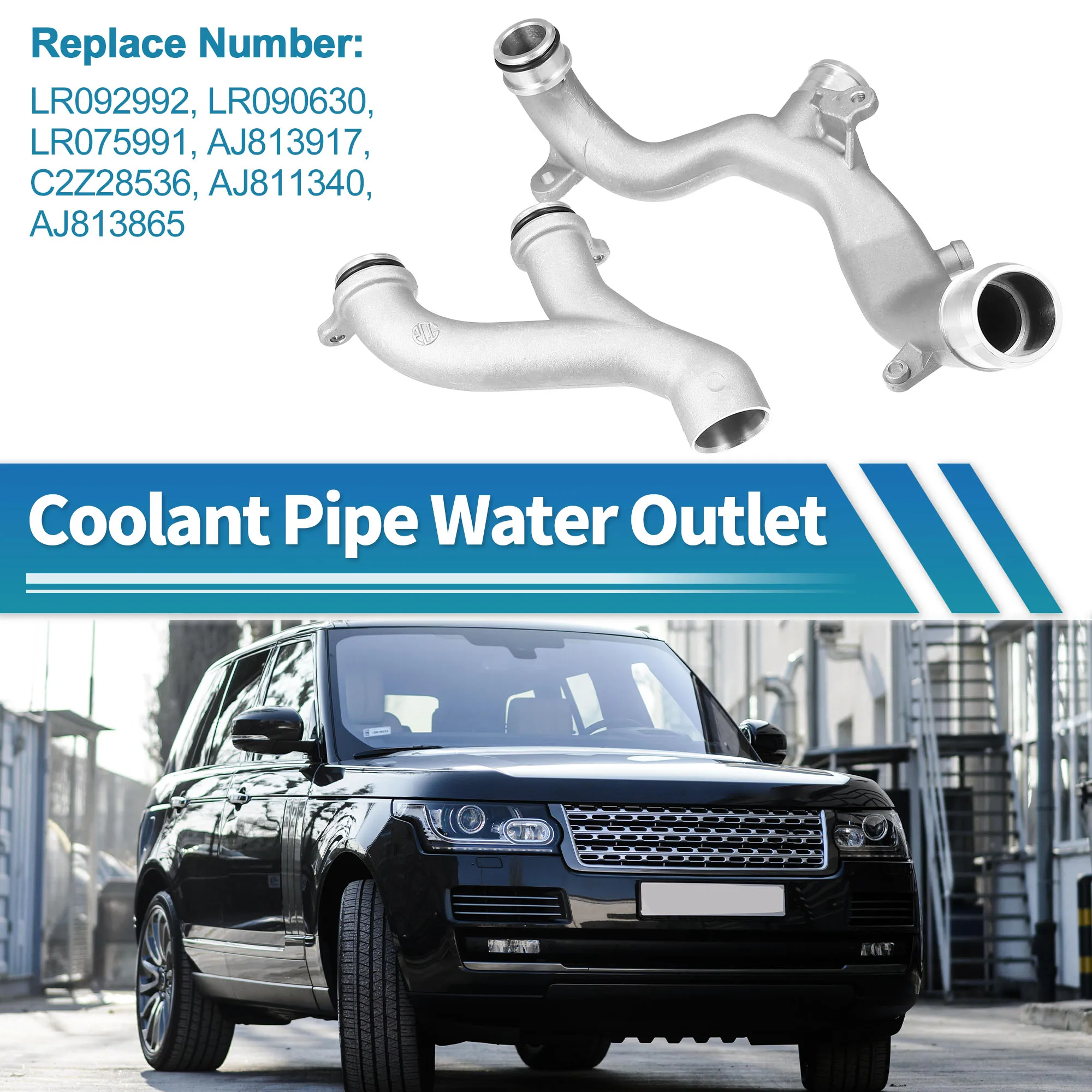 

UXCELL Алюминиевая труба охлаждающей жидкости для Land Rover Range Rover LR092992 AJ813865