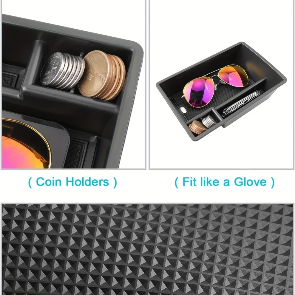 وحدة التحكم المركزية درج منظم لأودي Q3 2019-2024 صندوق تخزين مسند الذراع مع مقسم تصفيف السيارة قطع غيار السيارات الملحقات