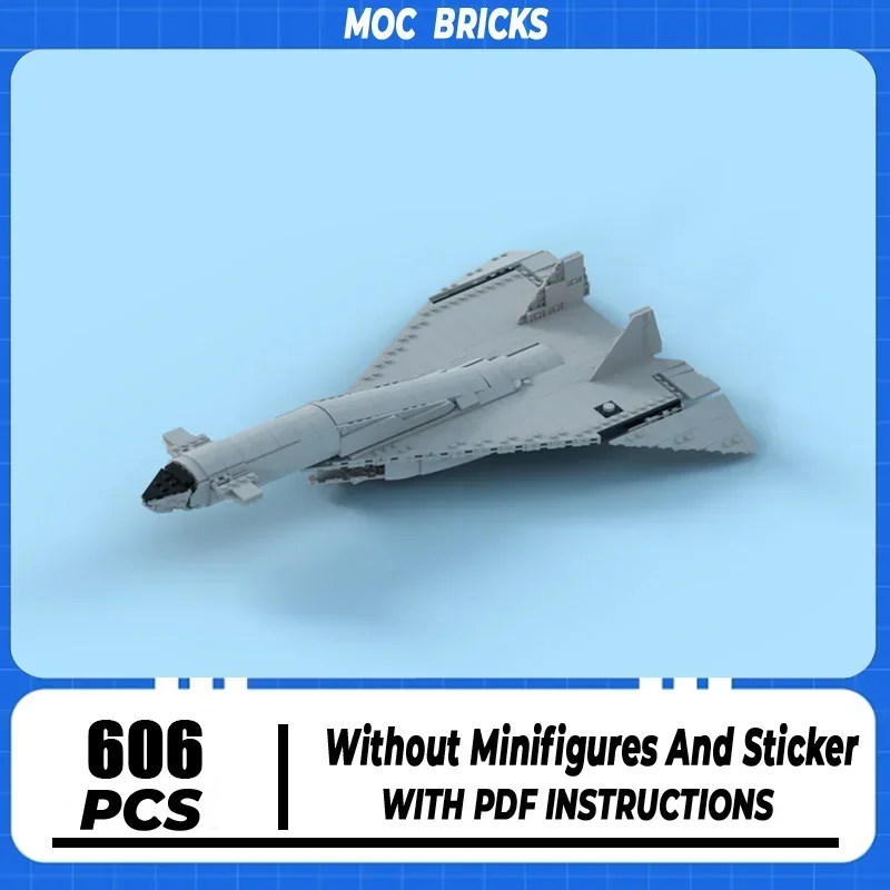 Moc Building Blocks Military Series XB-70 Valkyrie Bomber Model Technology Bricks DIY Airplane Toys Holiday Fifts