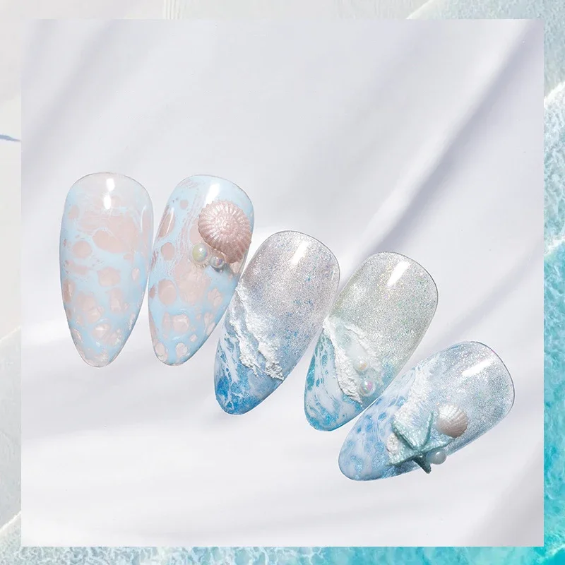 Onda Gel per unghie Sbavature veloci Speciale Halo Dye Nail Art Foro per bolle Colore gel per onda di marmo Nail Art per salone di bellezza