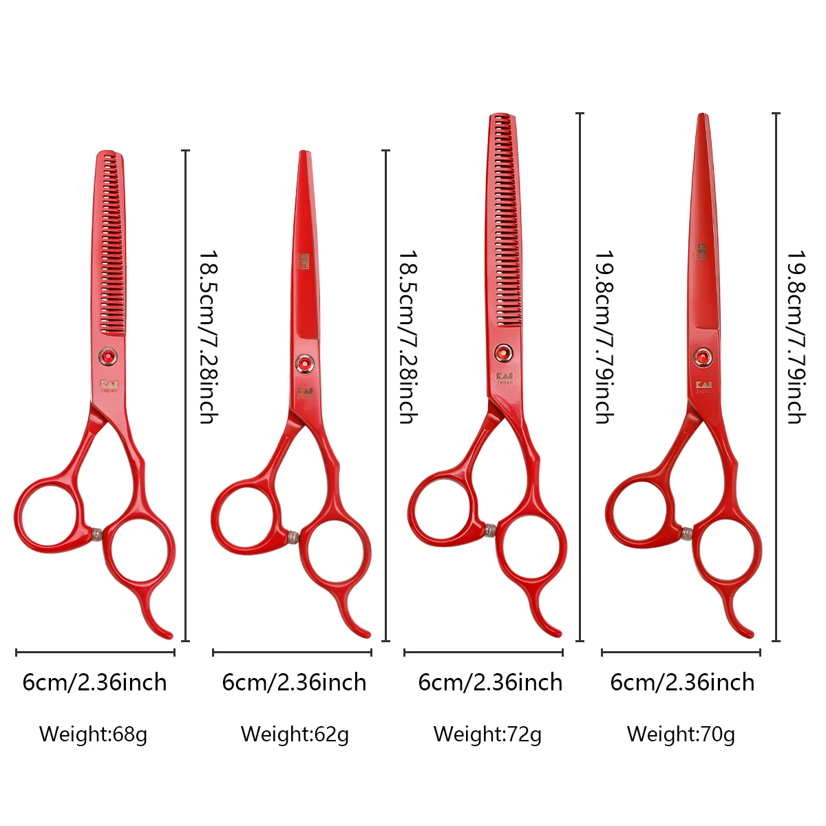 Professional Hair Scissors 6.5And7 Inch  Stainless Cutting Shears Thinning Scissors Beauty Scissors For Hairdresser Styling Tool