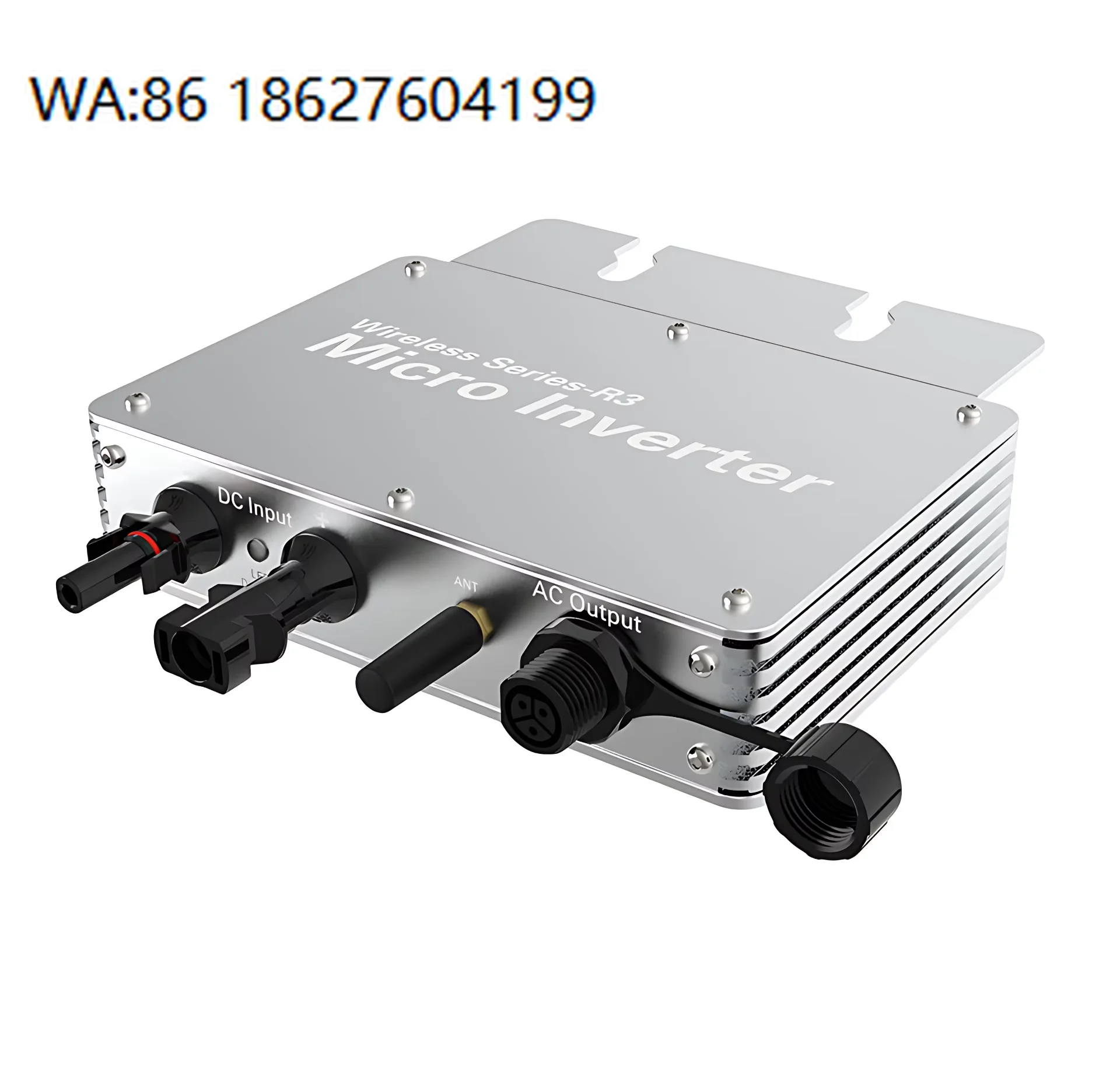 High Efficiency 4 Channel MPPT 400W Micro Inverter Sandblasted Aluminum Housing IP65 Waterproof Grid Tie Home Solar Equipment