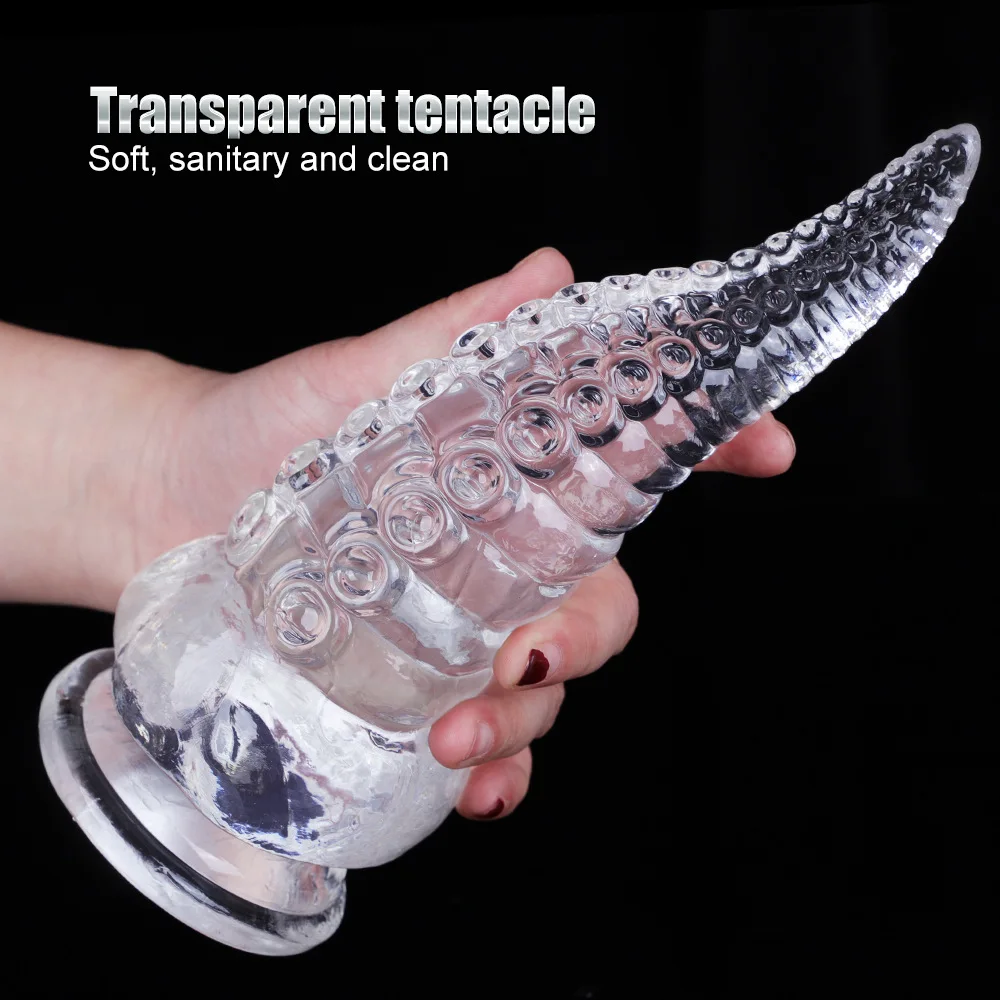 5Sizes Transparent Soft Dildo Octopus Tentacles Big Anal Plug Butt Plug Women Men Gay Masturbate Anus Stimulate Adult Sexy Toys