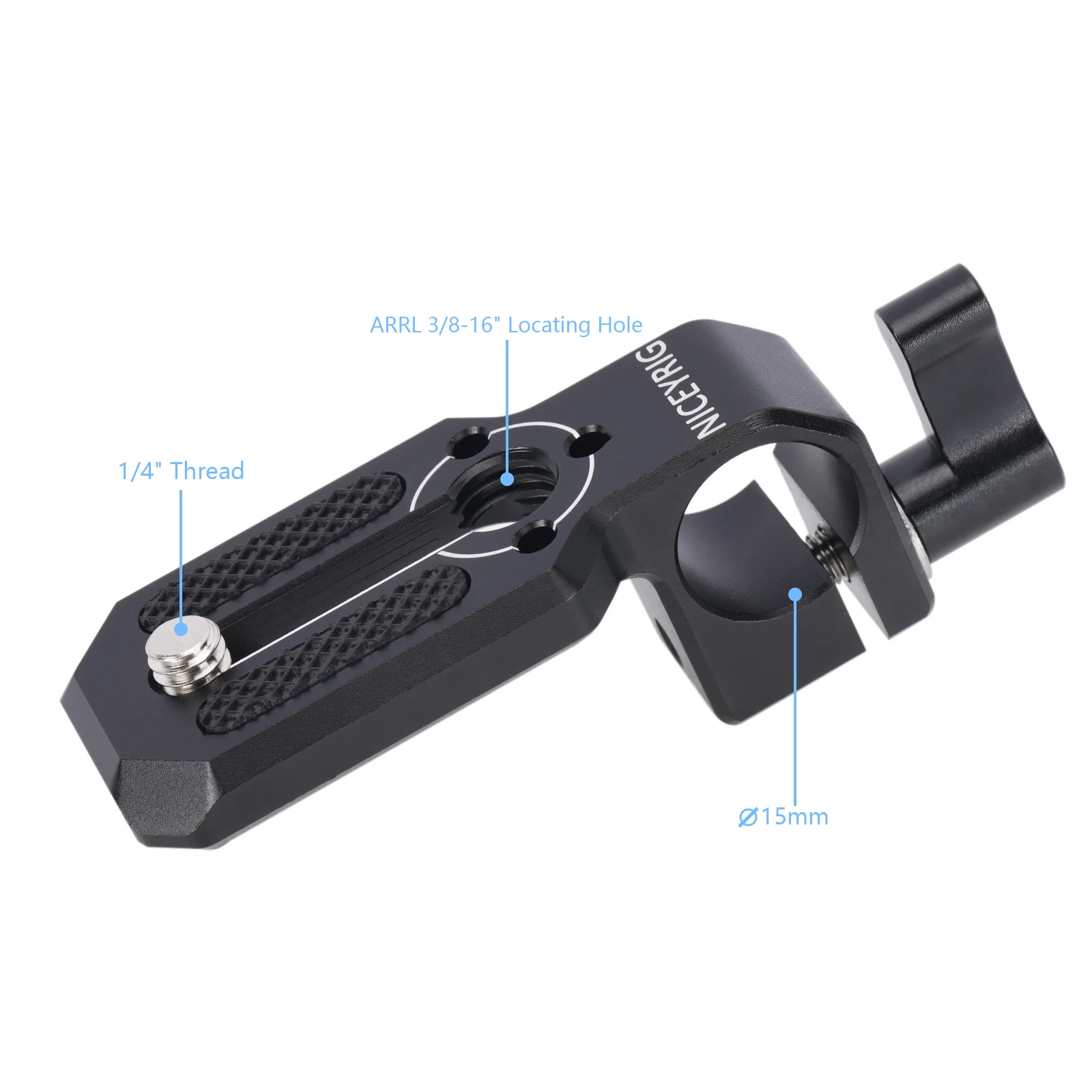 Niceyrig 15MM Single Rod Clamp/Rail Block with Mini Plate