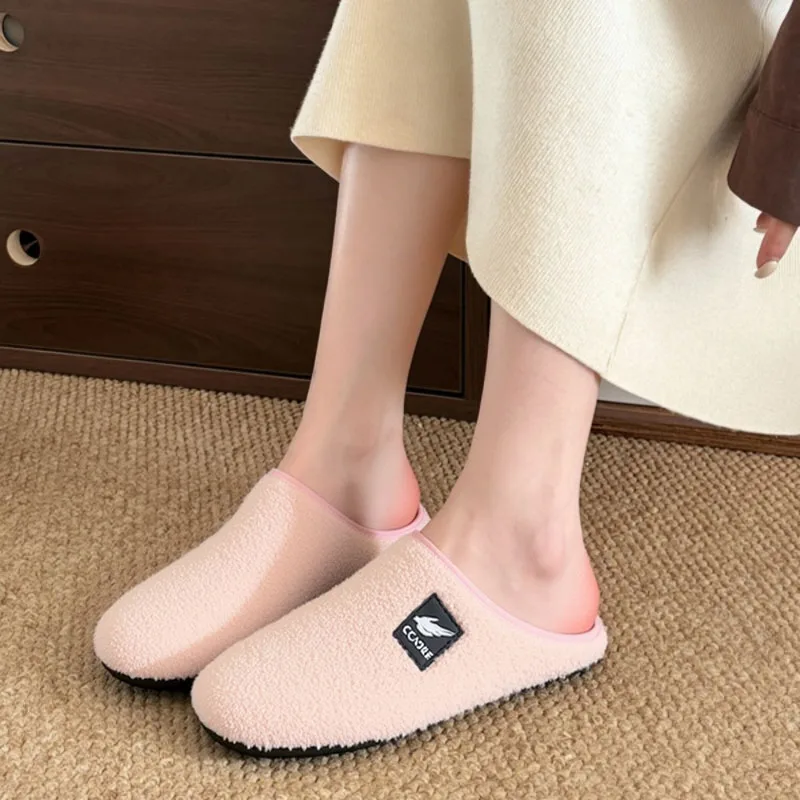 

Cotton Shoes Women Slippers Men Home Slipper Indoor Bedroom Thin Bottom Soft Slides Winter Walking Casual Slippers Woman Shoes