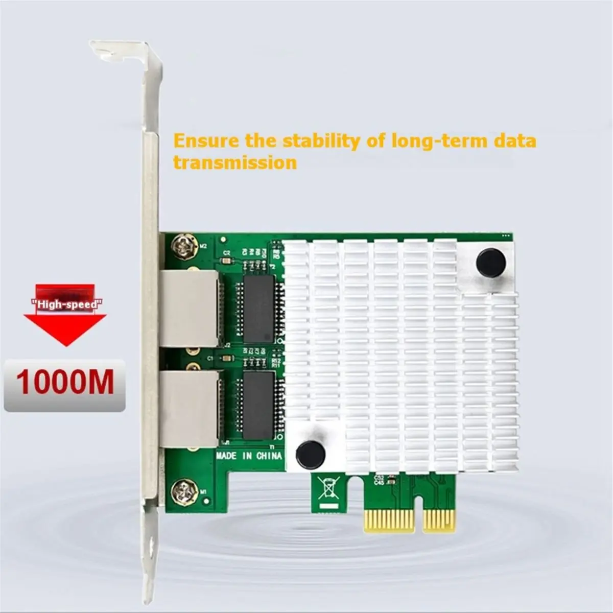 PCI-E Dual-Port Gigabit Network Card RTL8111H 10/100/1000M Gigabit LAN Card Vision Capture Card for WIN10/11 Linux