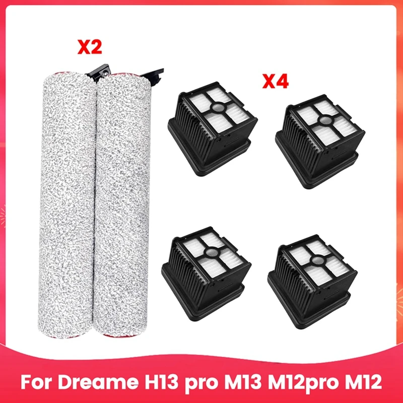 ABUD-Per Dreame H13 Pro M13 M12pro M12 Aspirapolvere asciutto e bagnato senza fili portatile Include parti di ricambio del filtro della spazzola a rullo