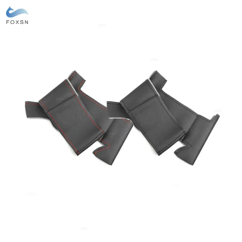 Car Interior Steering Wheel Cover Microfiber Leather Trim w/Needle Line For Peugeot 307 CC 407 SW 2004 2005 2006 2007 2008 2009