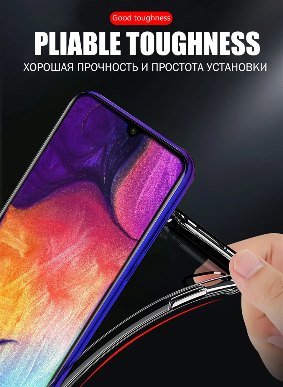 Klare Handyhülle für Samsung Galaxy S25 S24 S22 S23 Ultra S20 FE S21 Plus Ultra A15 A25 A55 A54 A34 5G stoßfeste Silikonhülle – Detail 5