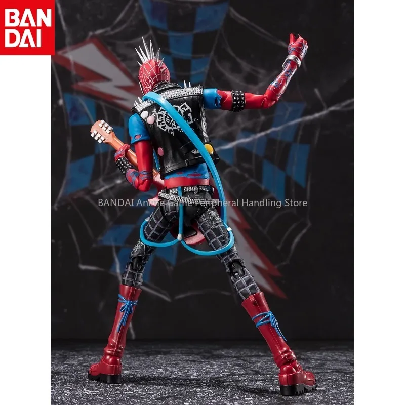 Bandai SHF Spider-Man Across the Universe Punk Spider-Man Hobby Movable Spot Doll Doll Toy PVC Model Gift