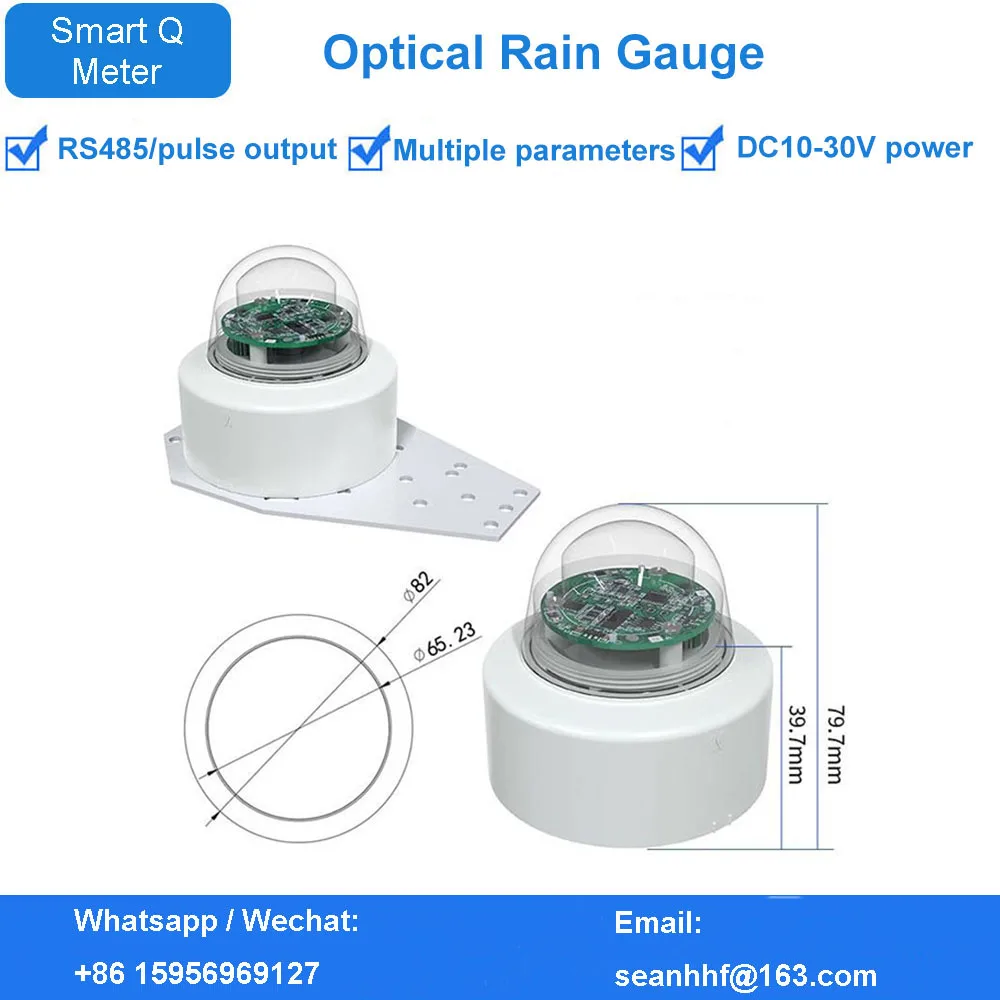 

Rainfall sensor measuring instrument wind speed wind direction Integrated Meteorological monitoring station optical rain gauge