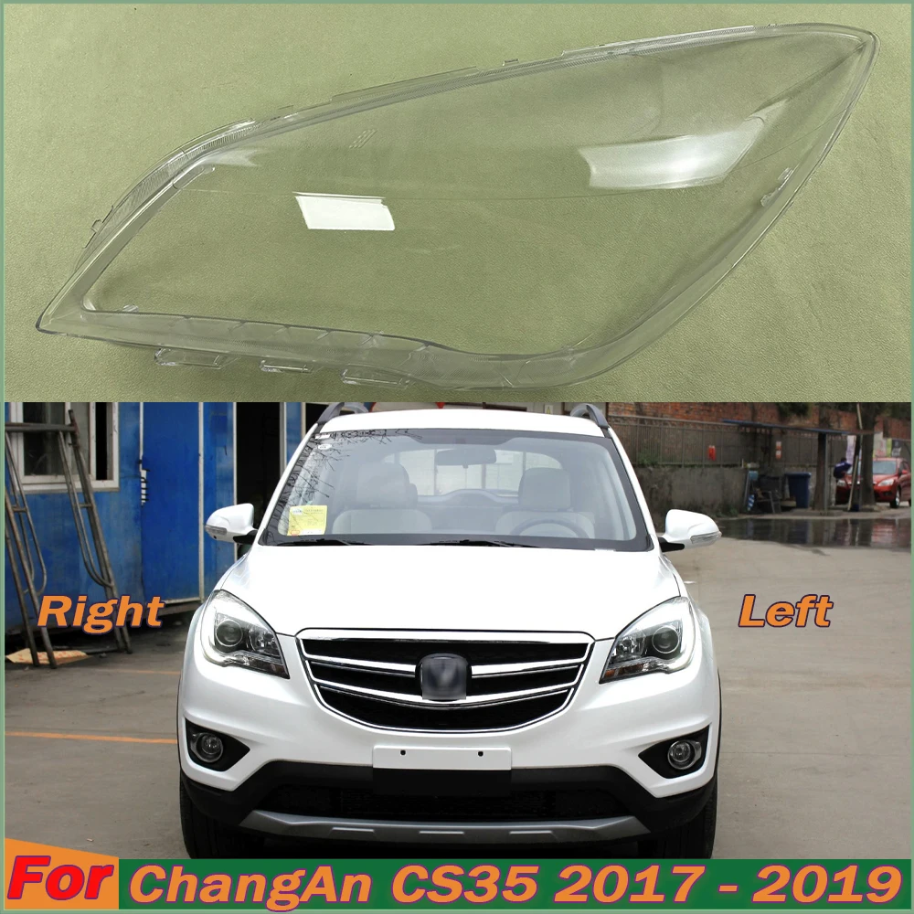 

Car Accessories For ChangAn CS35 2017 2018 2019 Headlight Housing Shell Lamp Shade Lens Transparent Headlamp Cover Plexiglass