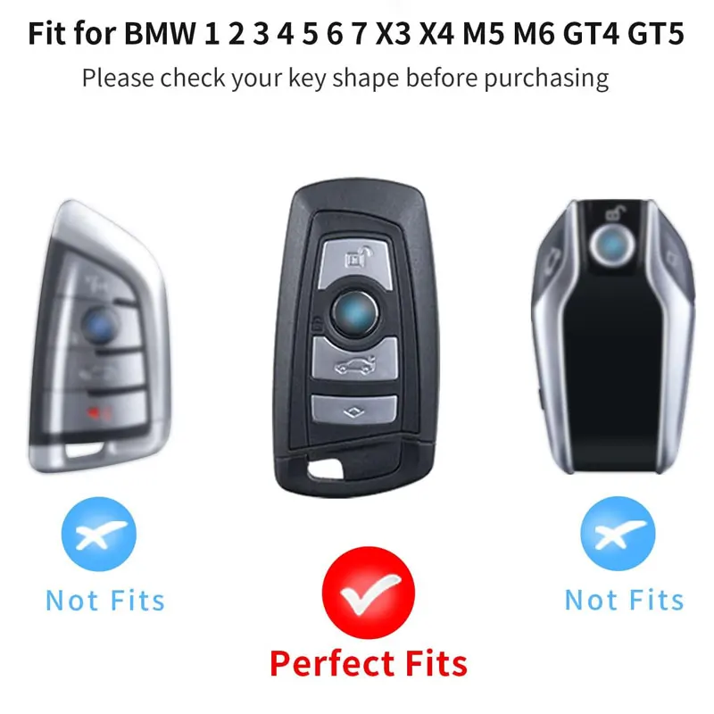 Fibra de carbono Key Fob Capa para BMW, Shell Case, Protector, Acessórios de carro, BMW 1, 2, 3, 3GT, 4, 5, 5GT, 6, 7, X3, X4, m2, M3, M4, M5, M6