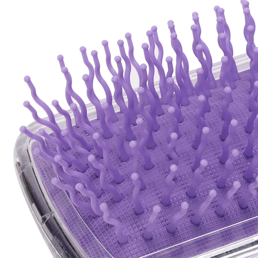 Cute Massage Comb Cartoon Sequins Decoration Hair Styling Comb Soft Detangling Function Scalp Massage Comb Daily Hair Care
