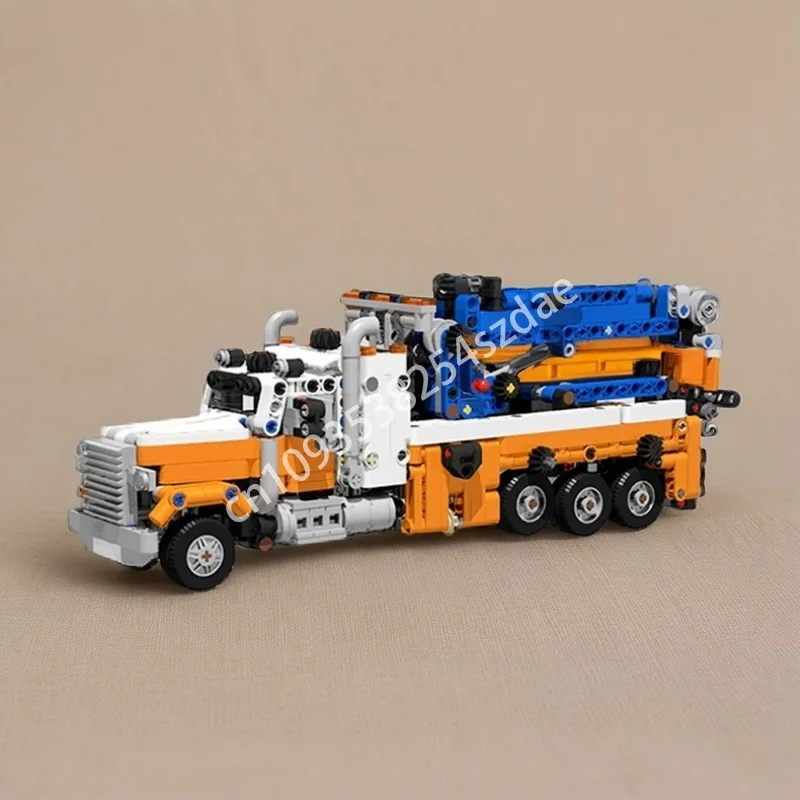 

1025pcs MOC Mini Heavy Duty Tow Truck Technical Model Building Blocks Construction DIY Christmas Gifts Education Toy Brick Kids