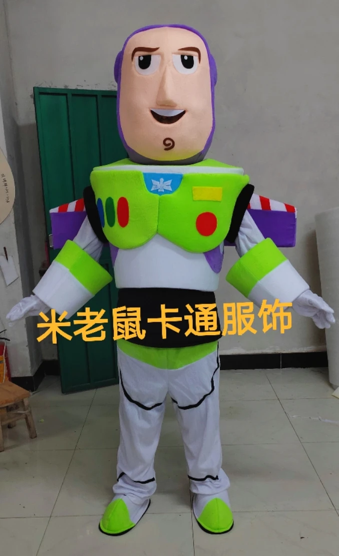 Disney miniso toy story buzz lightyear mascote traje andando dos desenhos animados boneca roupas anime halloween natal fantasia vestido de festa