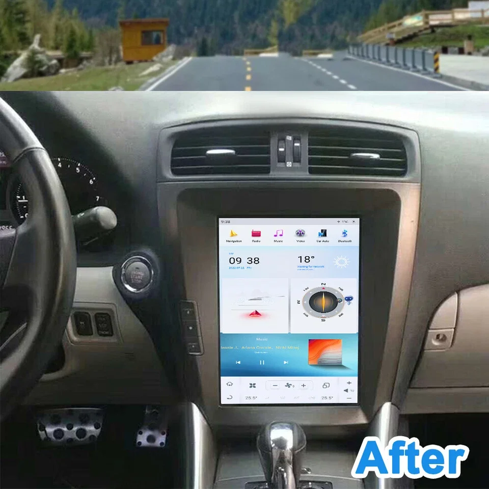 أندرويد 15 راديو السيارة لكزس IS250 2009 2007 2009 2010 IS220 السيارات الوسائط المتعددة تسلا نمط Carplay بلوتوث No 2din Dvd #3