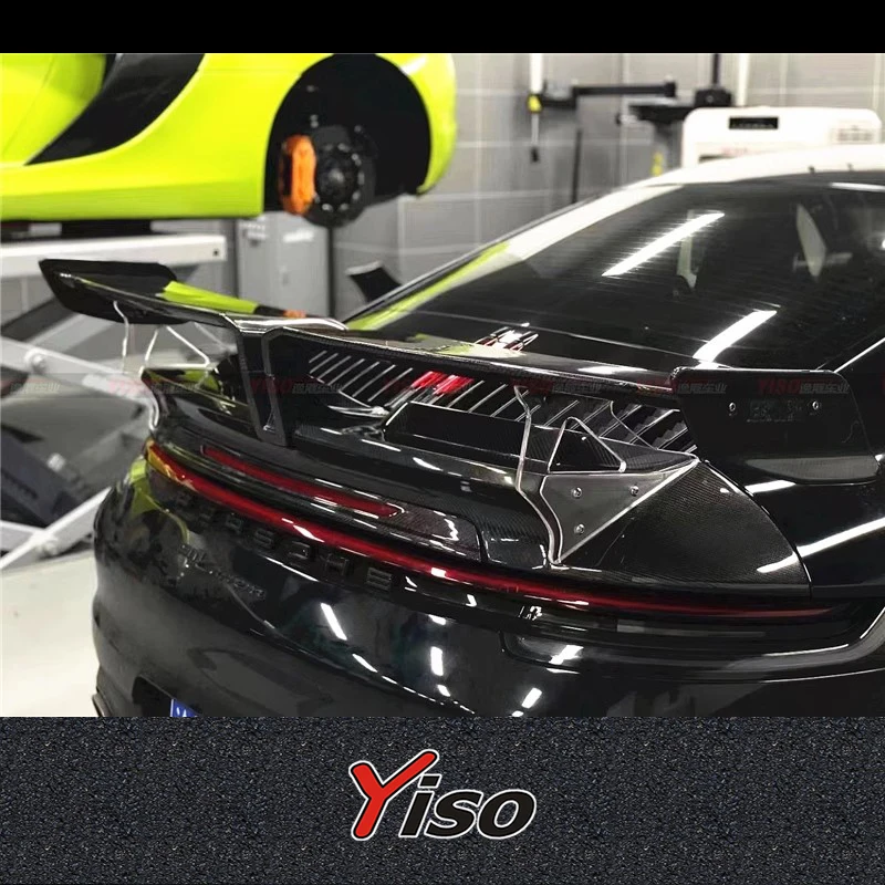 

Suitable Porsche 992 911 Tecate retrofitted carbon fiber tail techart Empennage Aerodynamic kit.